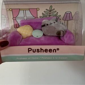 Pusheen Plush Set with Purple Couch